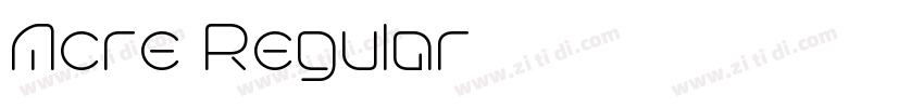 Acre Regular字体转换 Acre Regular字体转换